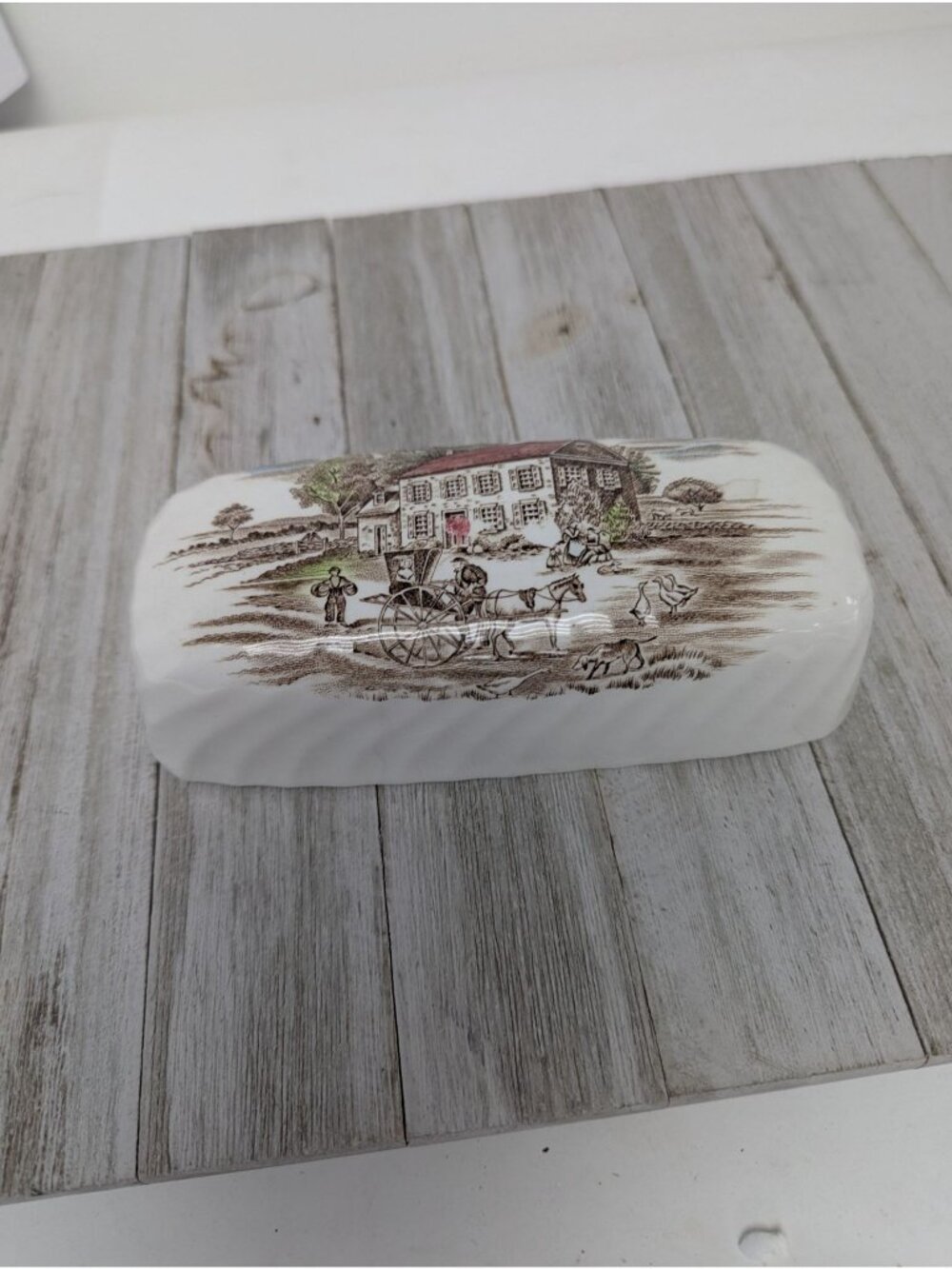 Heritage Hall Pennsylvania Fieldstone 4411 Covered Butter Dish Cover only